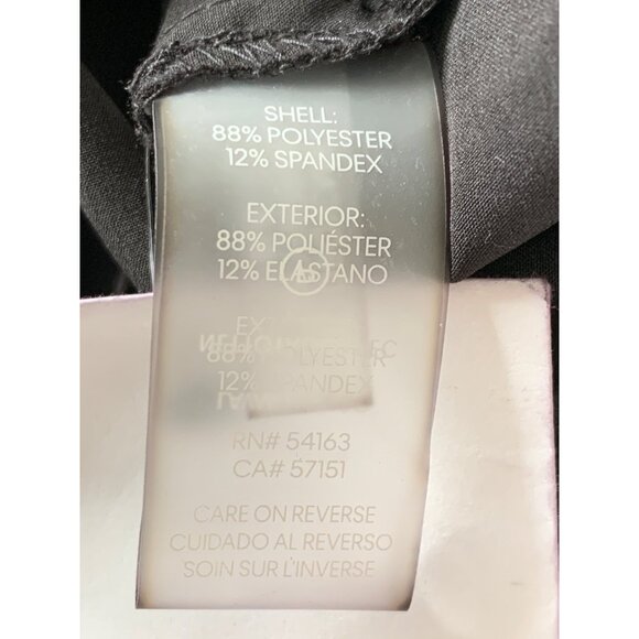 Calvin Klein Womens Black Wide-Leg Cropped Jumpsuit Size 8 3/4 Sleeves NWT 8749 - Picture 4 of 13